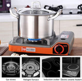 Food Warmers & Chafing Dishes: 6 Pc Kitchen Sauce Pan Pots Set 430 Stainless Steel Cookware Set Milk stock Pot Pans Set