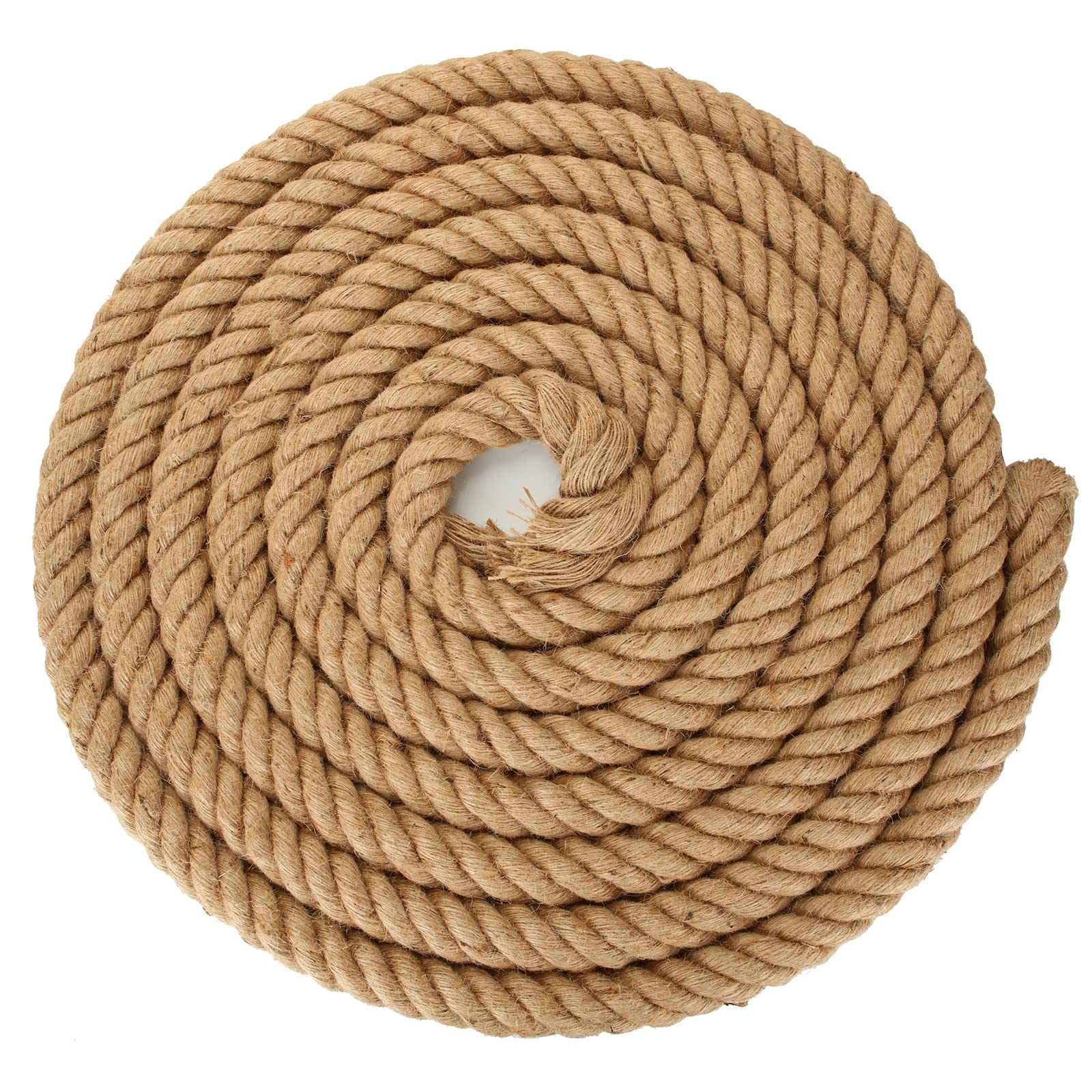 Garden Ornaments: 10m Sisal 40mm Rope Natural Twine Cord Thick Jute Hemp Manila  Crafting Home Decor