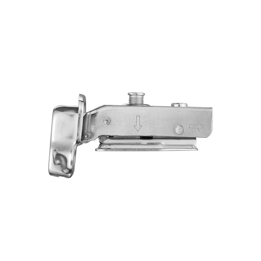 Door Hardware: 8 Pack 304 Stainless Steel Cabinet Hinges 100 Degree Soft Closing half Overlay Door Hinge Nickel Plated Finish