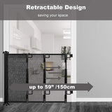 Safety Gates & Safety Accessories: Retractable 1.5M Doorways Hallways Stairs Baby Gate Dog Pet Gate Indoor Outdoor Safety Gates