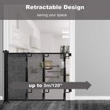 Safety Gates & Safety Accessories: Retractable 3M Doorways Hallways Stairs Baby Gate Dog Pet Gate Indoor Outdoor Safety Gates