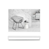 Mirrors: 40x50cm White Rectangle Wall Bathroom Mirror Bathroom Holder Vanity Mirror Corner Decorative Mirrors