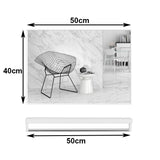 Mirrors: 40x50cm White Rectangle Wall Bathroom Mirror Bathroom Holder Vanity Mirror Corner Decorative Mirrors