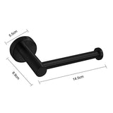 Toilet Paper Holders: Toilet Paper Holder Self Adhesive Black Bathroom Paper Roll Holder Roll Holder 304