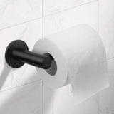 Toilet Paper Holders: Toilet Paper Holder Self Adhesive Black Bathroom Paper Roll Holder Roll Holder 304