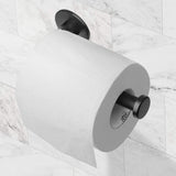 Toilet Paper Holders: Toilet Paper Holder Self Adhesive Black Bathroom Paper Roll Holder Roll Holder 304