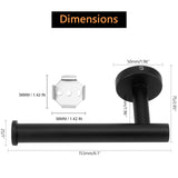 Toilet Paper Holders: Toilet Paper Holder Black Wall Mount Bathroom Paper Roll Holder Roll Holder 304
