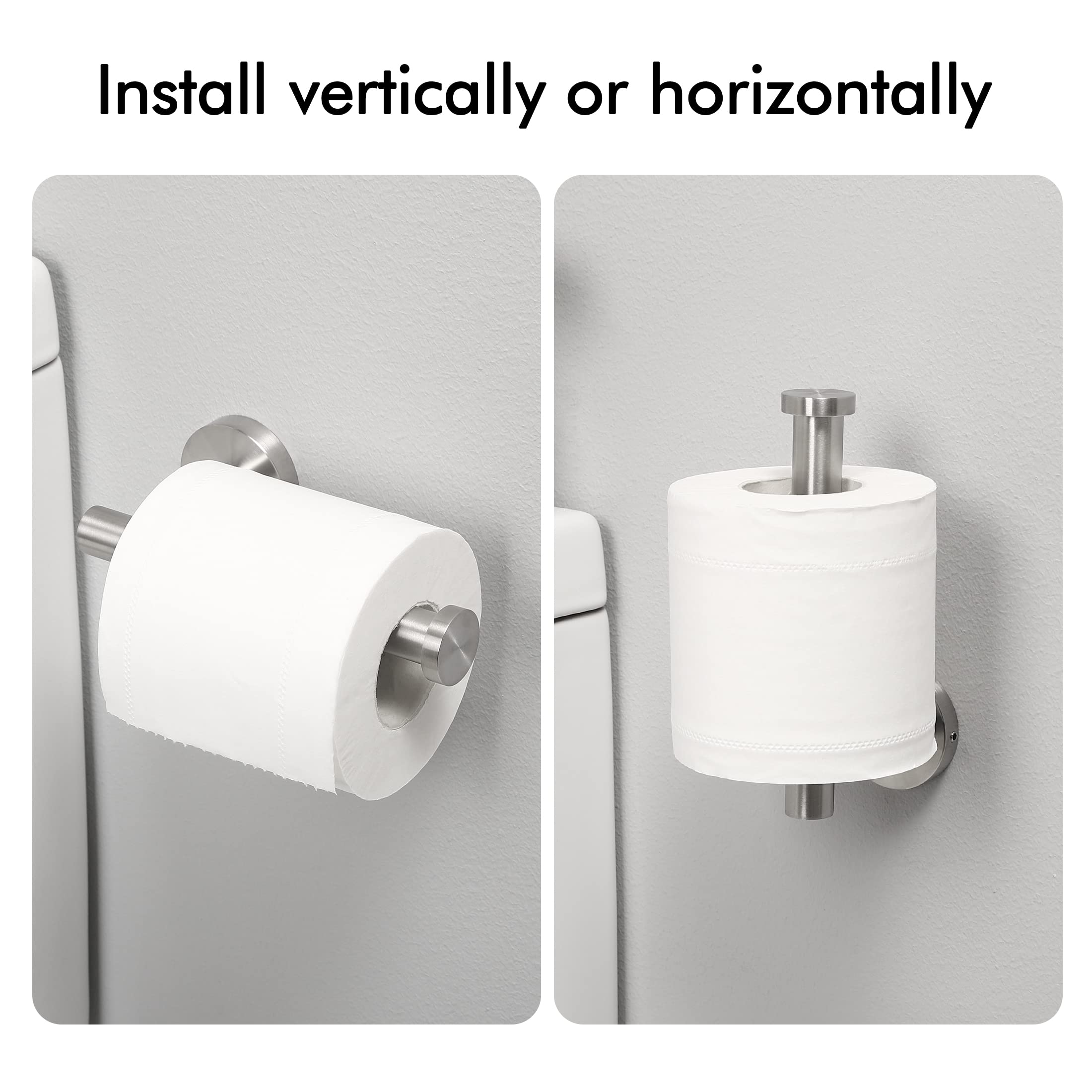 Toilet Paper Holders: Toilet Paper Holder Bathroom Paper Roll Holder Roll Holder brushed Silver Wall Mount 304