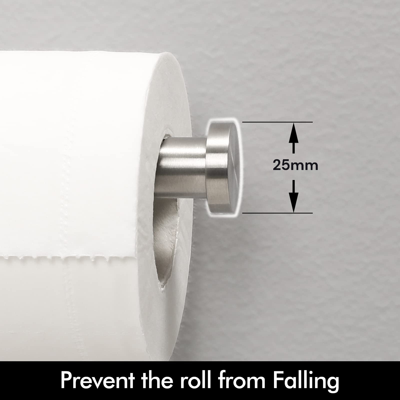 Toilet Paper Holders: Toilet Paper Holder Bathroom Paper Roll Holder Roll Holder brushed Silver Wall Mount 304