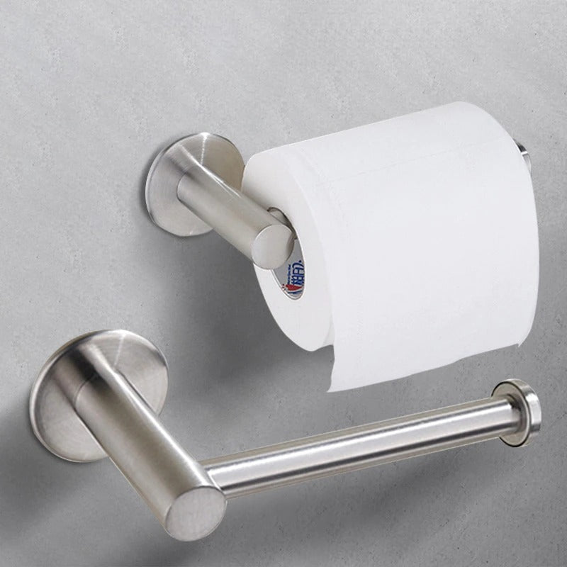 Toilet Paper Holders: Toilet Paper brushed Holder Self Adhesive Bathroom Paper Roll Holder Roll Holder 304