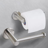Toilet Paper Holders: Toilet Paper brushed Holder Self Adhesive Bathroom Paper Roll Holder Roll Holder 304