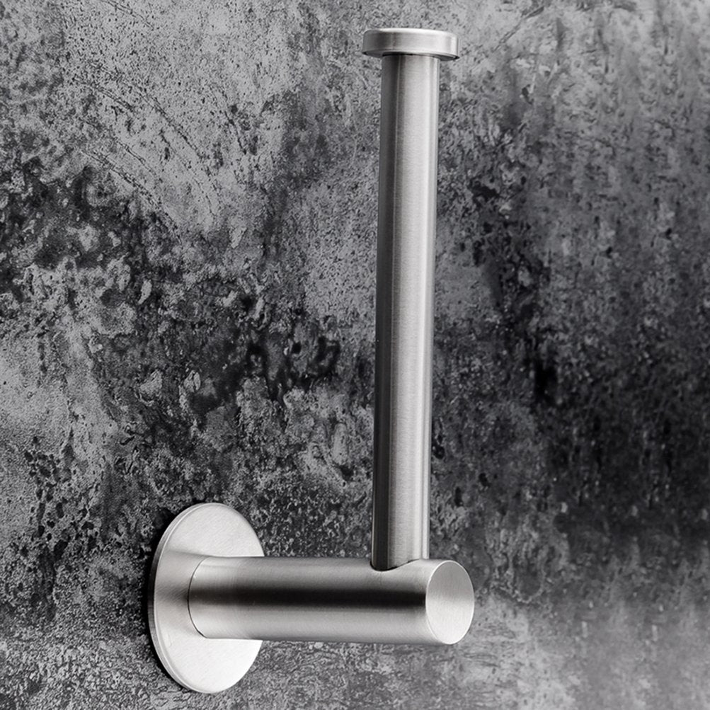 Toilet Paper Holders: Toilet Paper brushed Holder Self Adhesive Bathroom Paper Roll Holder Roll Holder 304