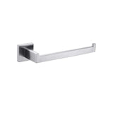 Towel Racks & Holders: Square Hand Towel Holder Ring Wall Mounted Modern Towel Bar Bathroom Kitchen