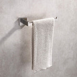 Towel Racks & Holders: Square Hand Towel Holder Ring Wall Mounted Modern Towel Bar Bathroom Kitchen