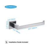 Towel Racks & Holders: Square Hand Towel Holder Ring Wall Mounted Modern Towel Bar Bathroom Kitchen