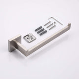 Towel Racks & Holders: Square Hand Towel Holder Ring Wall Mounted Modern Towel Bar Bathroom Kitchen