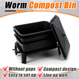 Gardening Accessories: Worm Farm Factory worm wee Composter 30L 4 Trays Compost Bin Worm Farm Composting System