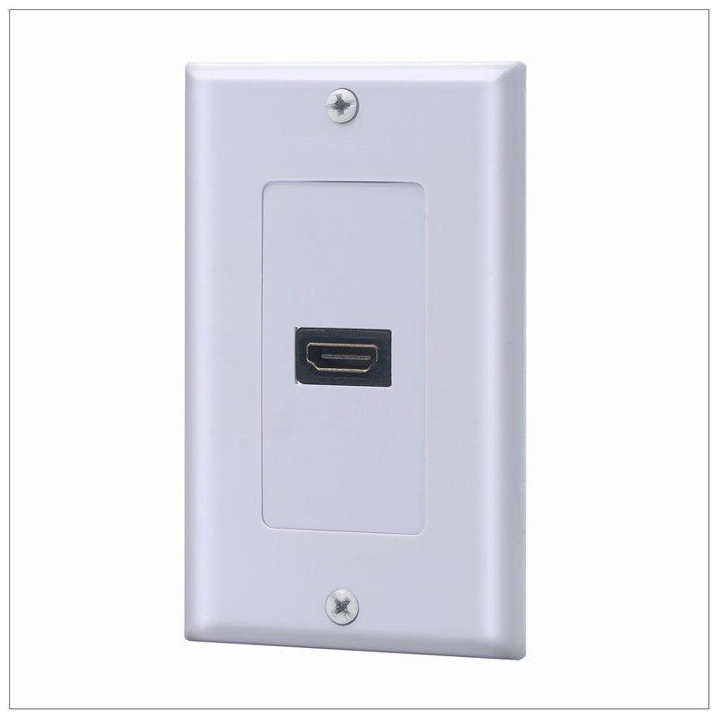 TVs & Accessories: 1 Port HDMI Wallplate - Supports 4K, 3D Wall Plate