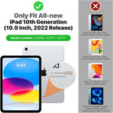 Tablets & Cases: iPad 10th Case 10.9 Inch 2022 with Pencil Holder, Smart iPad Clear Case with Soft TPU Auto Wake Sleep Dark Green