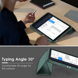 Tablets & Cases: iPad 10th Case 10.9 Inch 2022 with Pencil Holder, Smart iPad Clear Case with Soft TPU Auto Wake Sleep Dark Green
