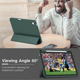 Tablets & Cases: iPad 10th Case 10.9 Inch 2022 with Pencil Holder, Smart iPad Clear Case with Soft TPU Auto Wake Sleep Dark Green