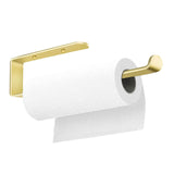 Towel Racks & Holders: Gold Kitchen Bathroom Paper Holder Towel Holder Self Adhesive or Screw Mount 31cm