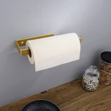 Towel Racks & Holders: Gold Kitchen Bathroom Paper Holder Towel Holder Self Adhesive or Screw Mount 31cm
