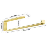 Towel Racks & Holders: Gold Kitchen Bathroom Paper Holder Towel Holder Self Adhesive or Screw Mount 31cm