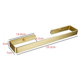 Towel Racks & Holders: Gold Kitchen Bathroom Paper Holder Towel Holder Self Adhesive or Screw Mount 40cm