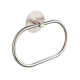 Towel Racks & Holders: Bathroom Towel Ring Bathroom Towel Rack Adhesive Hand Towels Holder Towel Hanger Silver