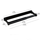 Towel Racks & Holders: Kitchen Paper Holder Under Cabinet Screw Wall Mount Adhesive Paper Towel Holder Rectangle Black