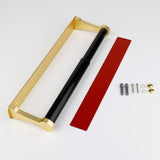 Towel Racks & Holders: Kitchen Paper Holder Under Cabinet Screw Wall Mount Adhesive Paper Towel Holder Rectangle Gold