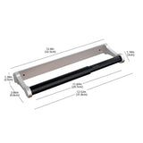 Towel Racks & Holders: Kitchen Paper Holder Under Cabinet Screw Wall Mount Adhesive Paper Towel Holder Rectangle Silver