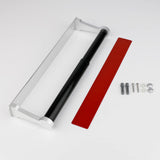 Towel Racks & Holders: Kitchen Paper Holder Under Cabinet Screw Wall Mount Adhesive Paper Towel Holder Rectangle Silver