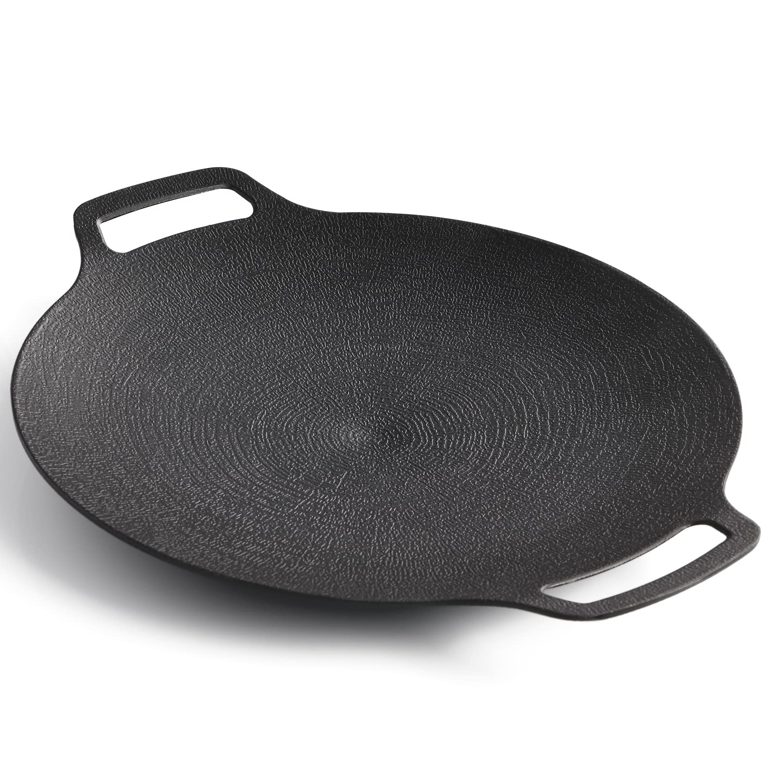 BBQ Tools: Korean Grill Pan Nonstick 6 Layer 40cm Round BBQ Griddle Indoor or Outdoor Cooking