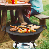 BBQ Tools: Korean Grill Pan Nonstick 6 Layer 40cm Round BBQ Griddle Indoor or Outdoor Cooking