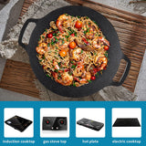 BBQ Tools: Korean Grill Pan Nonstick 6 Layer 40cm Round BBQ Griddle Indoor or Outdoor Cooking