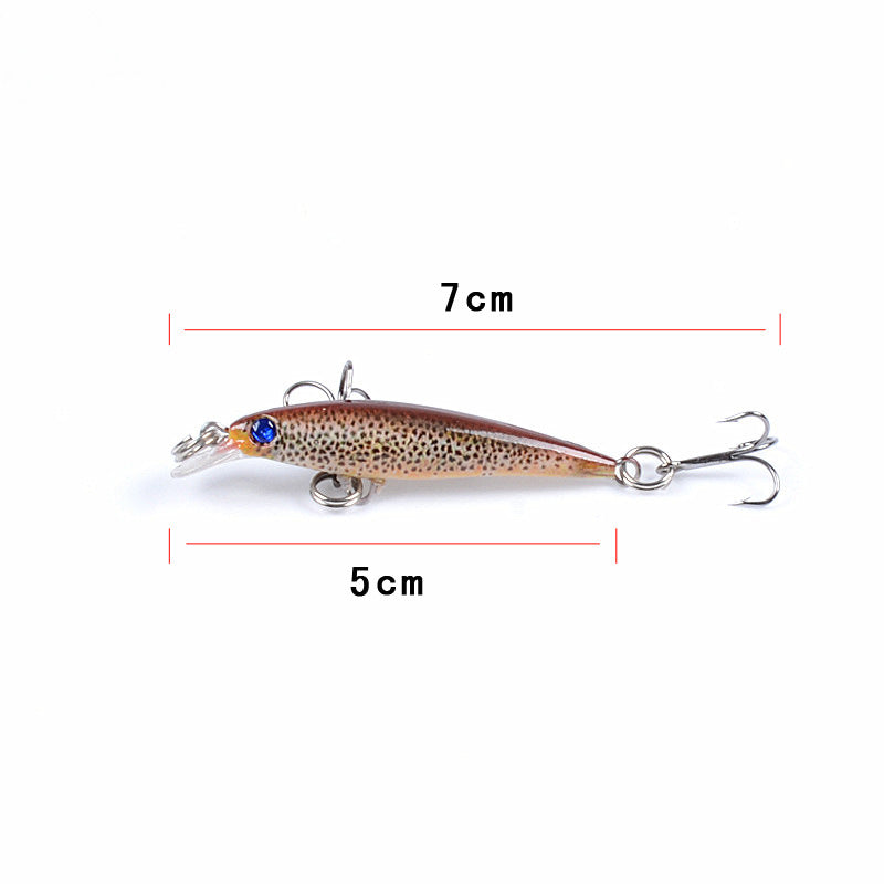 Fishing Tackle: 6x Popper Poppers 5cm Minnow Fishing Lure Lures Surface Tackle Fresh Saltwater