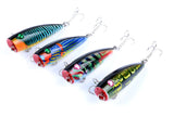 Fishing Tackle: 4X 6.8cm Popper Poppers Fishing Lure Lures Surface Tackle Saltwater