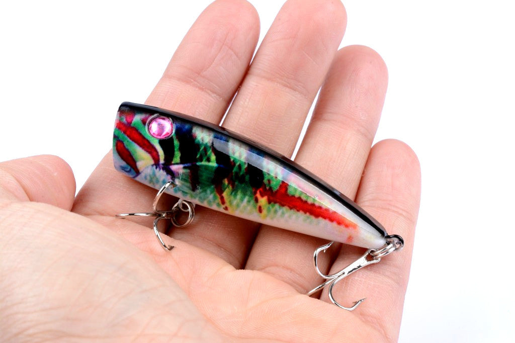 Fishing Tackle: 4X 6.8cm Popper Poppers Fishing Lure Lures Surface Tackle Saltwater