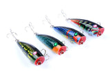 Fishing Tackle: 4X 6.8cm Popper Poppers Fishing Lure Lures Surface Tackle Saltwater