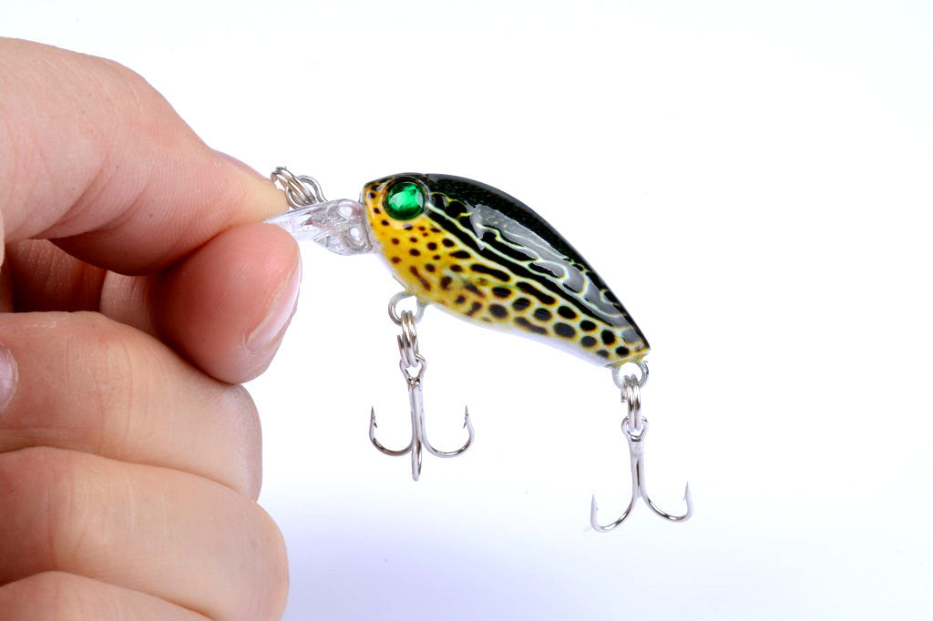 Fishing Tackle: 6x 4.5cm Popper Crank Bait Fishing Lure Lures Surface Tackle Saltwater