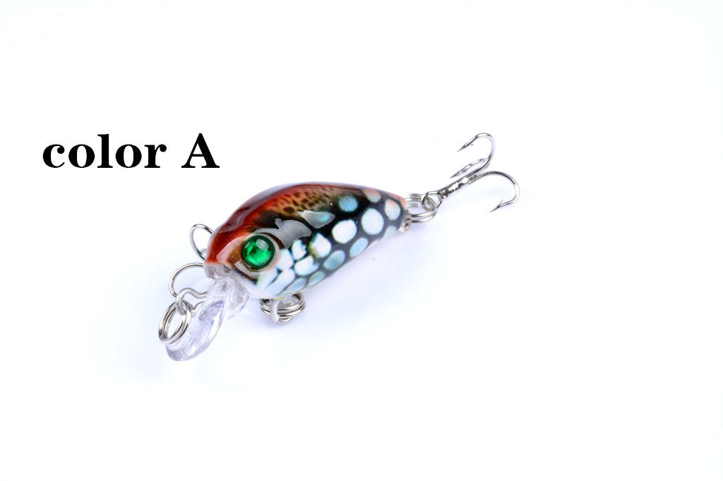 Fishing Tackle: 6x 4.5cm Popper Crank Bait Fishing Lure Lures Surface Tackle Saltwater