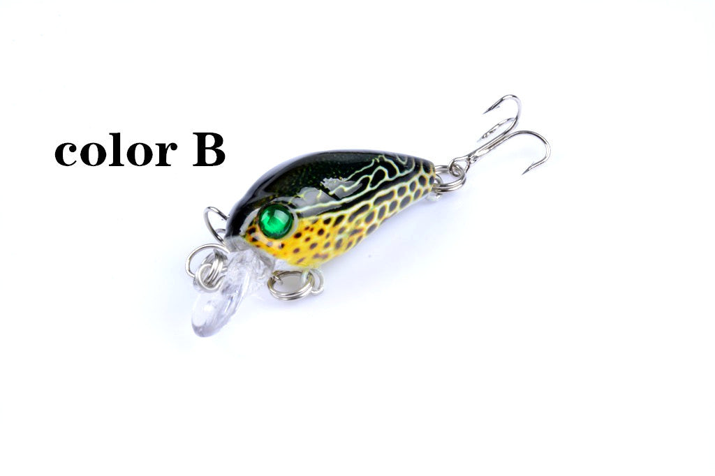 Fishing Tackle: 6x 4.5cm Popper Crank Bait Fishing Lure Lures Surface Tackle Saltwater