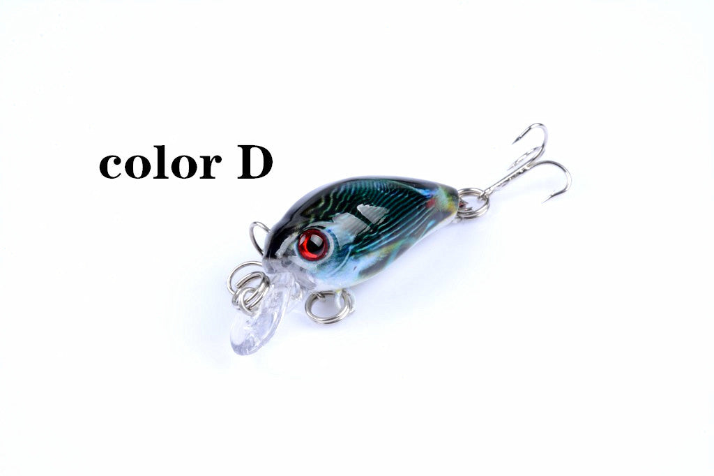 Fishing Tackle: 6x 4.5cm Popper Crank Bait Fishing Lure Lures Surface Tackle Saltwater
