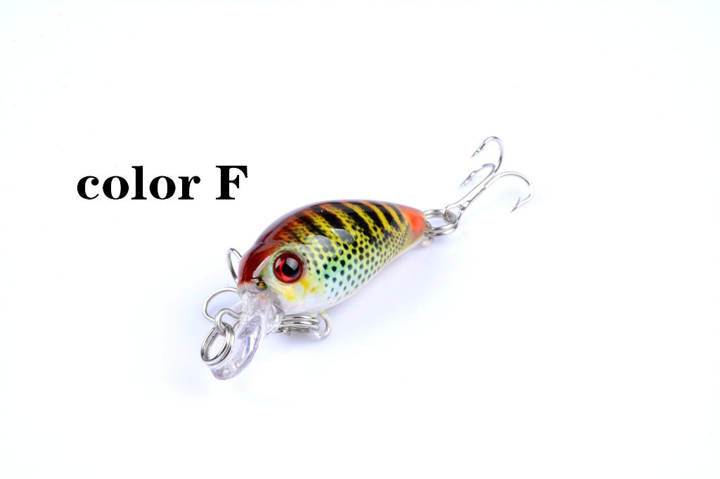 Fishing Tackle: 6x 4.5cm Popper Crank Bait Fishing Lure Lures Surface Tackle Saltwater