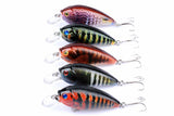 Fishing Tackle: 5x 7cm Popper Crank Bait Fishing Lure Lures Surface Tackle Saltwater