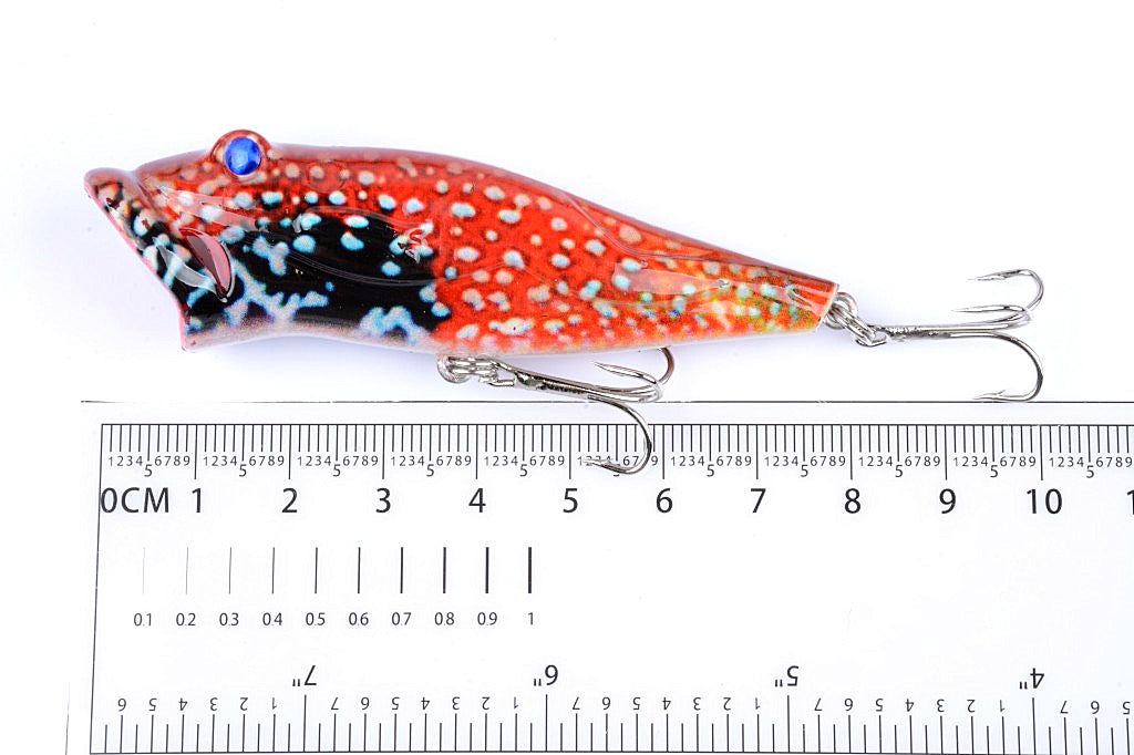 Fishing Tackle: 5X 8cm Popper Poppers Fishing Lure Lures Surface Tackle Fresh Saltwater