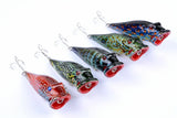 Fishing Tackle: 5X 8cm Popper Poppers Fishing Lure Lures Surface Tackle Fresh Saltwater