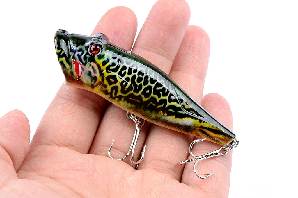 Fishing Tackle: 5X 8cm Popper Poppers Fishing Lure Lures Surface Tackle Fresh Saltwater